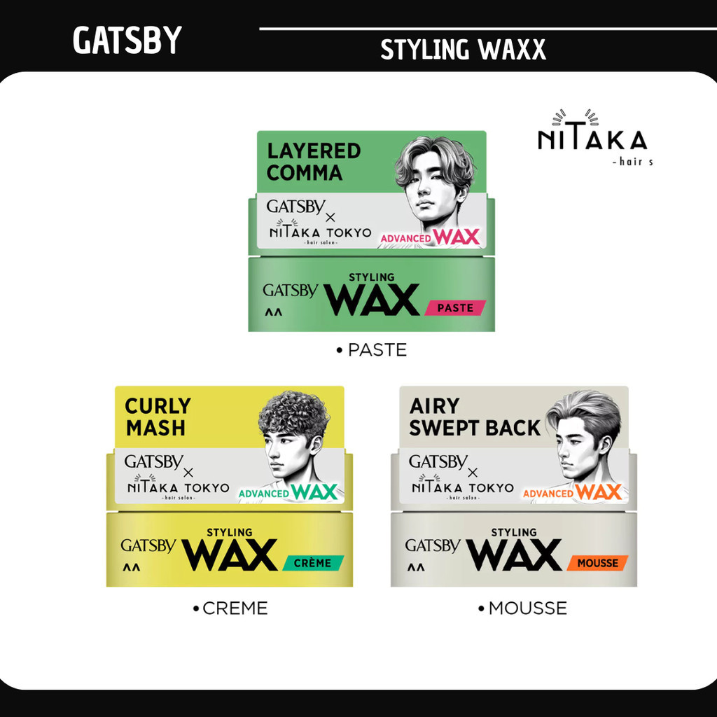 gatsby styling wax 75g/pomade rambut gatsby styling wax 75g/pomade rambut
