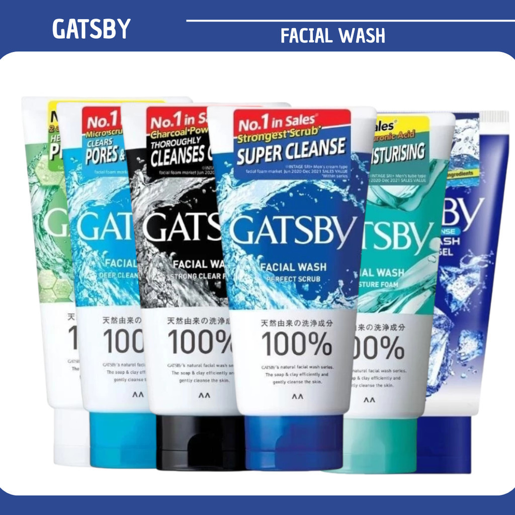 gatsby facial wash 100g/pembersih wajah pria gatsby facial wash 100g/pembersih wajah pria